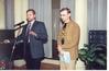 А. Кириченко и А. Олеар. Открытие выставки. Фотоархив Дома учёных