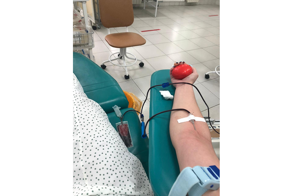 Сотрудники учебного управления стали донорами крови и тем самым запустили благотворительную акцию в ТУСУРе