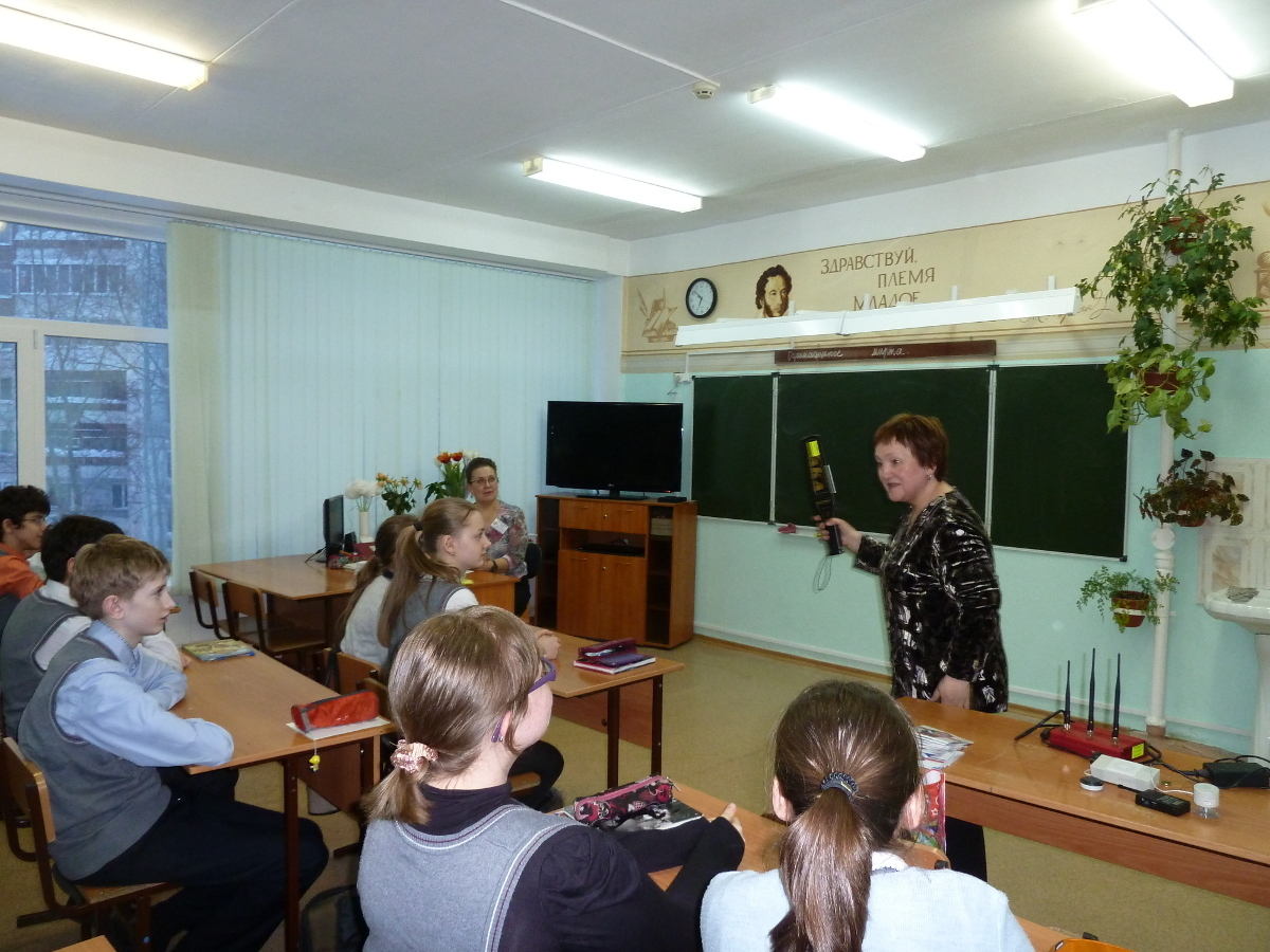 11 марта по приглашению гимназии № 29 сотрудники КИБЭВС ТУСУР провели классный час у семиклассников