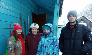 Пресс-релиз от 10 января 2017 г. Волонтёры ТУСУРа помогают городу в очистке дворов от снега